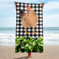 Chicken & Sunflower Microgreen Beach Towel